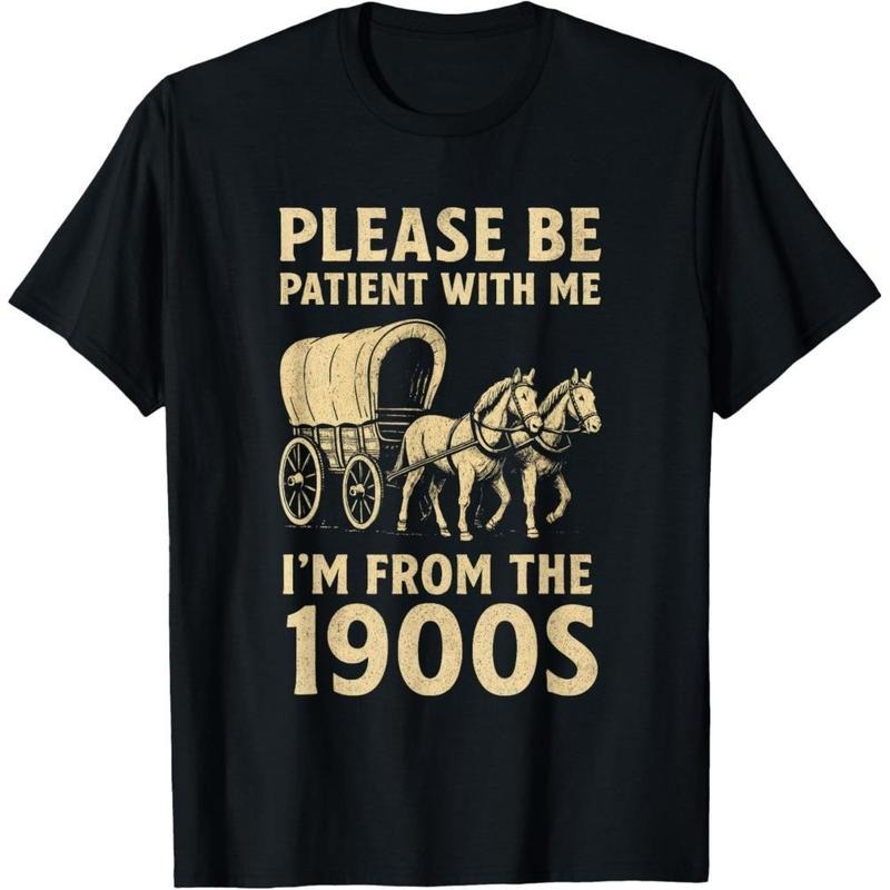Vintage 1900s Retro Dad Tee - Funny Century Themed Cotton T-Shirt for Father's Day style 02 Hoodie Sweatshirt