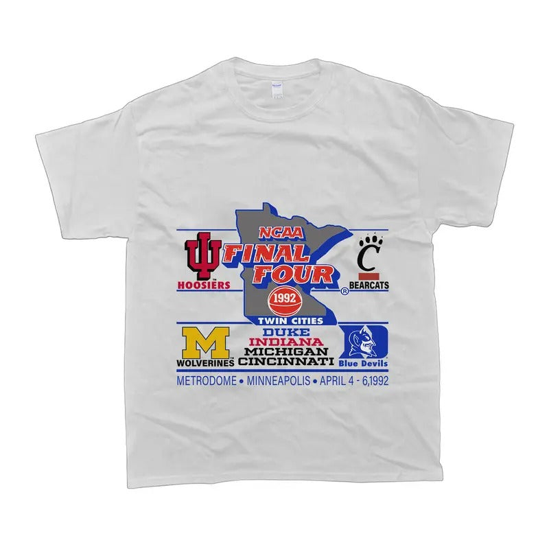 Vintage 1992 Final Four T-Shirt Celebrate March For Women For Men Hoodie Sweatshirt | PrintMintTees.com
