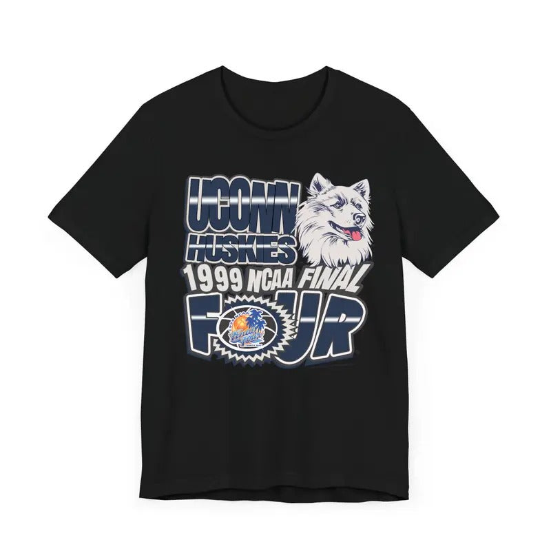 Vintage 90's 1999 NCAA Final Four UCONN Huskies T Shirt Top Classic Menswear Hoodie Sweatshirt | PrintMintTees.com
