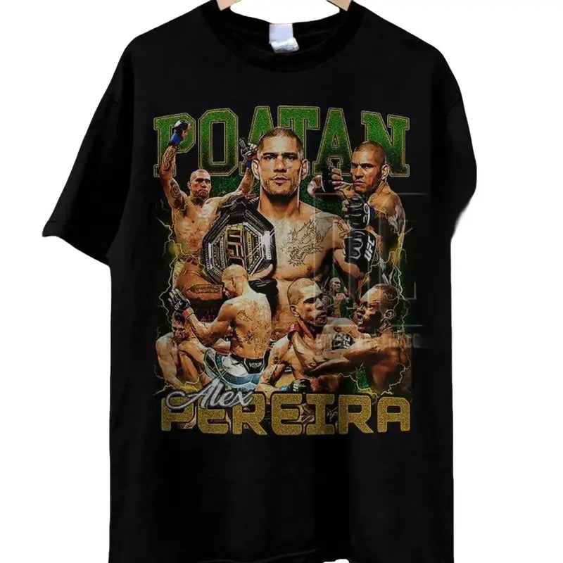 Vintage 90s Alex Pereira Alex Pereira Shirt Vintage Sport Retro Boxer MMA Bootleg Menswear Top Shirt Hoodie Sweatshirt