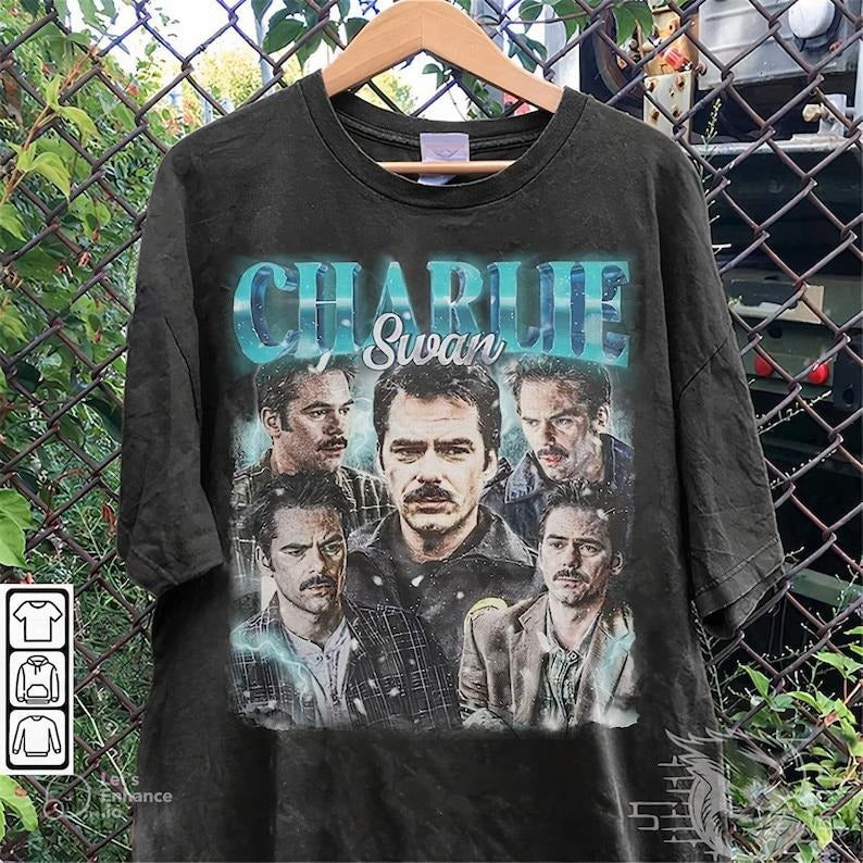 Vintage 90s Graphic Style Charlie Swan Movie T-Shirt,Sweatshirt,Hoodie,90s Bootbleg,Retro Charlie Swan Graphic Tee Gift...