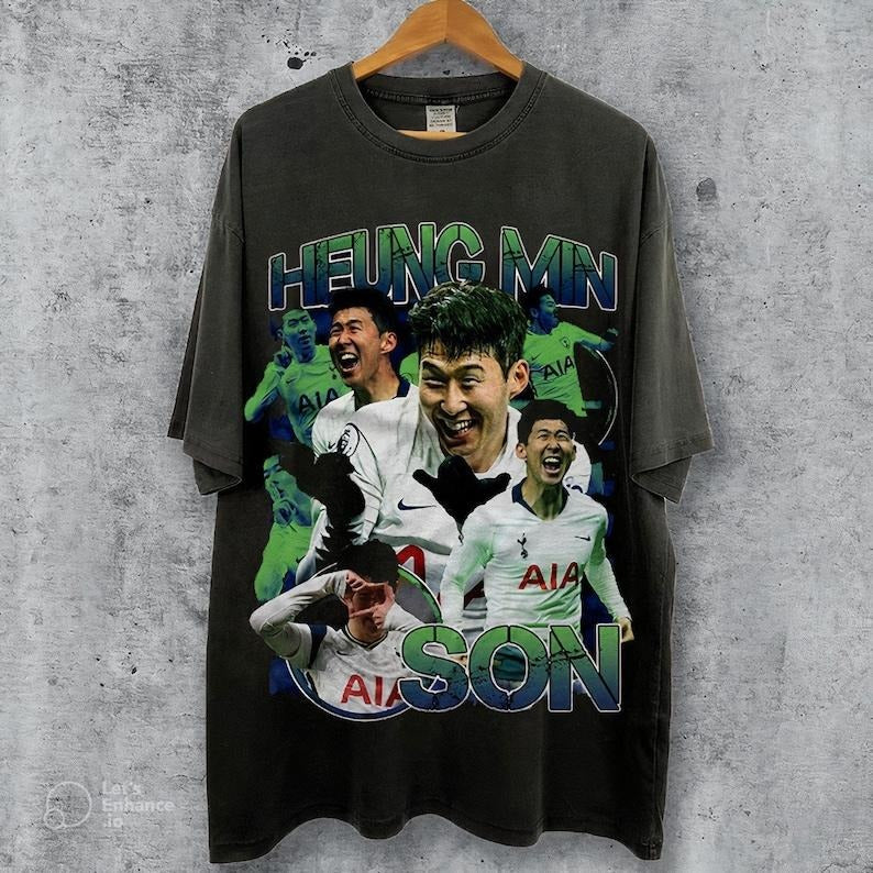 Vintage 90s Graphic Style Son Heung-min T-shirt, Sweatshirt,Hoodie,90s Bootleg Tee,Retro Son Heung-min Graphic Tee Gift...