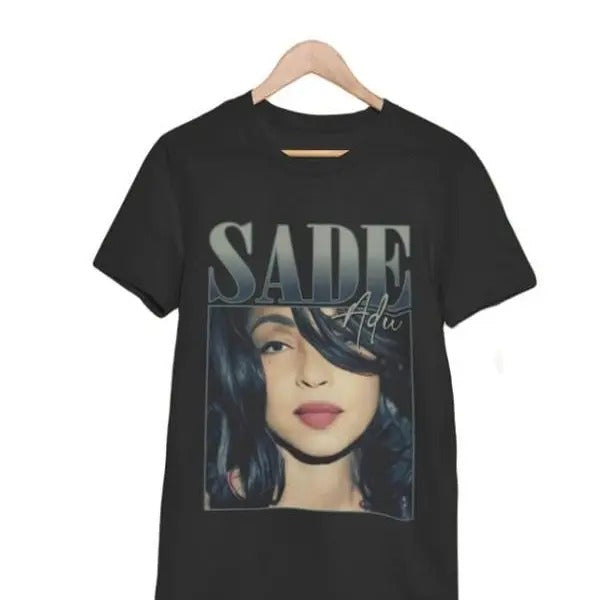 Vintage 90s Sade Adu Short Sleeve T-shirt, Funny Sade Tee, Sade Pop Music Fan Shirt, Sade Tour, Gift for Sade fan, Gift...