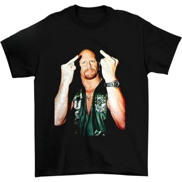 Vintage 90s Stone Cold Steve Austin Unisex Tshirt Hoodie Sweatshirt | PrintMintTees.com