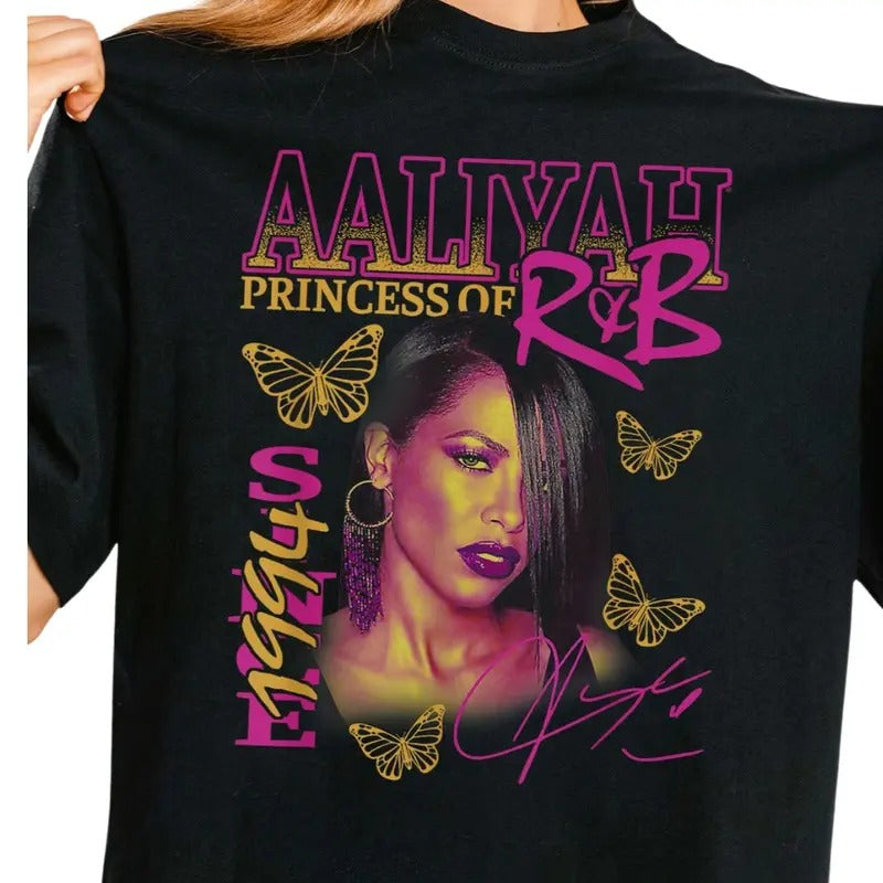 Vintage Aaliyah Unisex Shirt Rap Hip Hop Shirt, Aaliyah Rap Shirt, Aaliyah Vintage Shirt, Aaliyah Selena Shirt, Vintage...