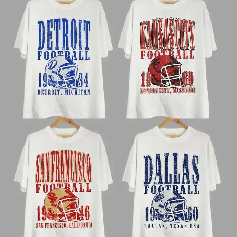 Vintage All Teams Football Unisex T-shirt Sport For Men For Women Hoodie Sweatshirt | PrintMintTees.com