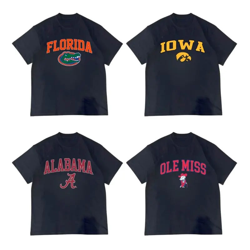 Vintage All Teams NCAA Collection Unisex T-Shirt, Gift For NCAA Fans, Vintage Graphic Tees, Unisex Crewneck Shirt Hoodie...