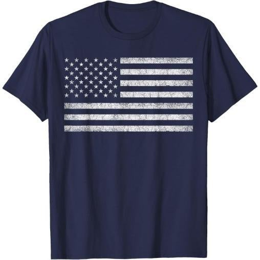 Vintage American Flag Tee Women Men USA Patriotic Graphic T-Shirt Made in USA Hoodie Sweatshirt | PrintMintTees.com