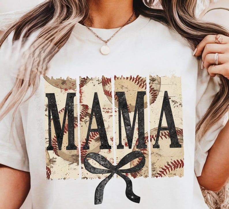 Vintage Baseball Mom Tshirt, Distressed Grunge Baseball Shirt, Vintage Baseball mama T-Shirt, Trending Oversized Tee...