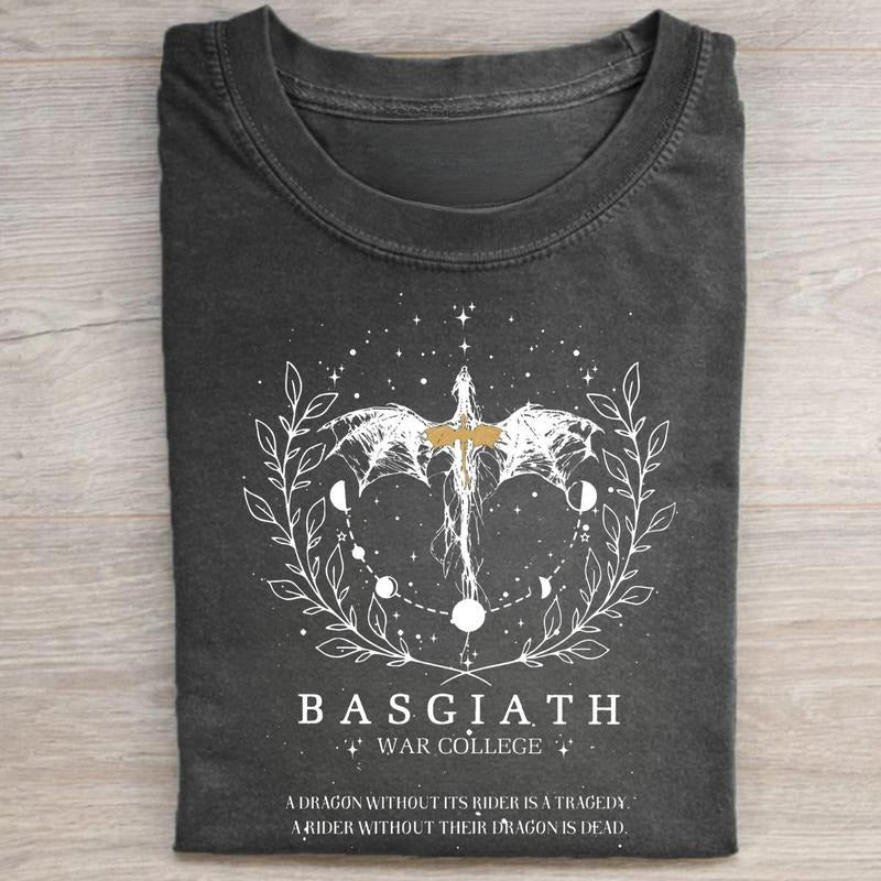 Vintage Basgiath War College Fourth Wing Novel Shirt Movie Shirt Empyrean Dragon Rider Onyx Storm Shirt Top Womenswear T-Shirts, Hoodie, Sweatshirt