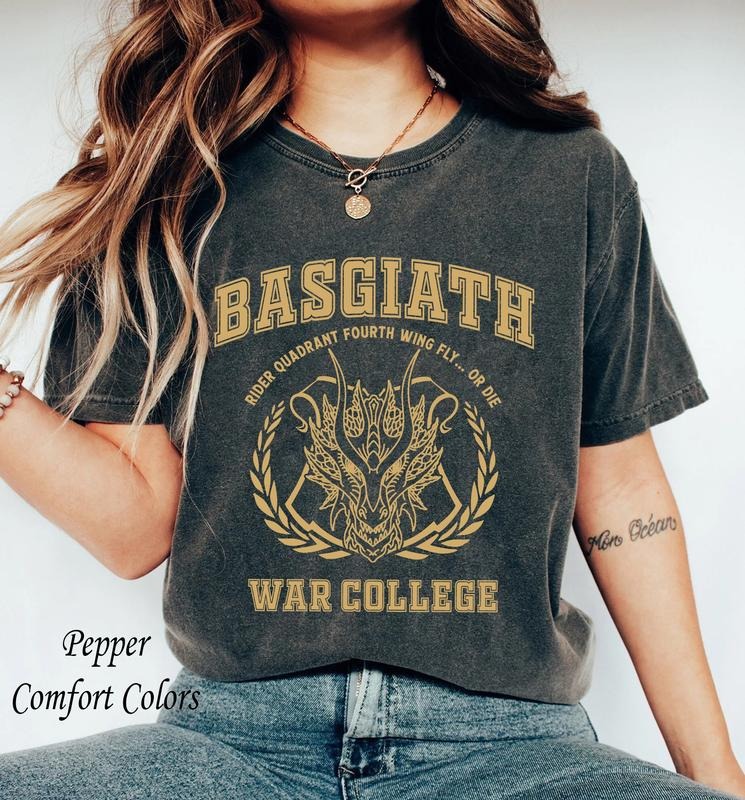 Vintage Basgiath War College Shirt Fourth Wing Basgiath War College Dragon Rider Shirt Fourth Wing Empyrean T-Shirts, Hoodie, Sweatshirt