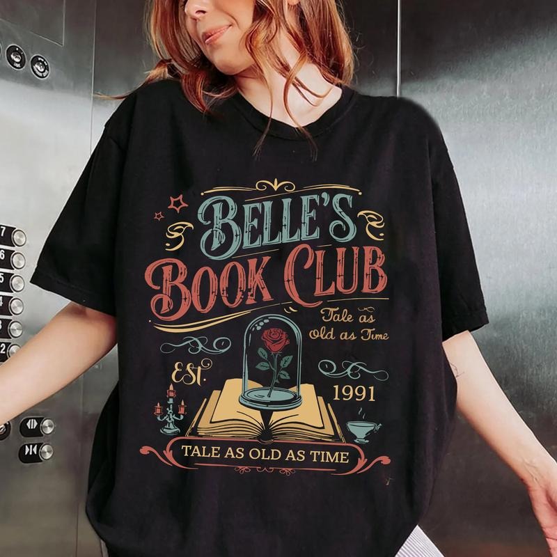 Vintage Belle's Book Club T-Shirt, Tale As Old As Time Shirt, Beauty And Beast Sweatshirt, Belle Princess Shirt, Belles...
