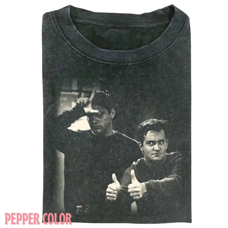 Vintage CHAND.LER RETRO FRIENDS T-SHIRT, 90' Graphic tee Womenswear Top Hoodie Sweatshirt | PrintMintTees.com