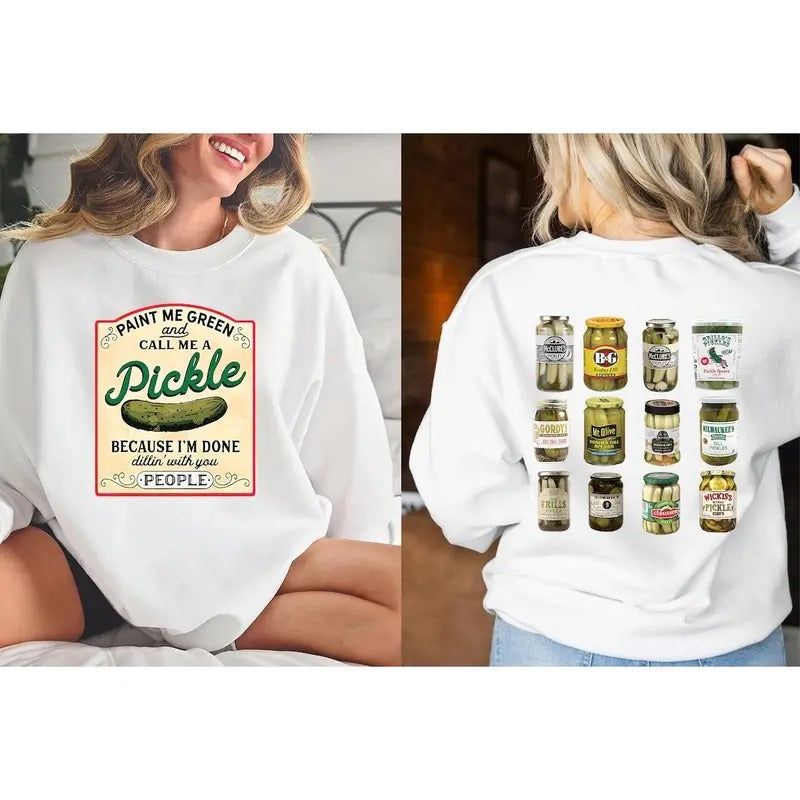 Vintage Canned Pickles sweatshirt Shirt Hoodie | PrintMintTees.com