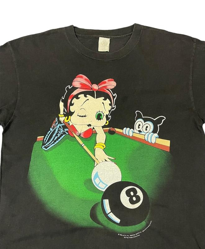 Vintage Cartoon Betty Shirt Streetwear Top Casual Fabric Basic T-Shirts, Hoodie, Sweatshirt