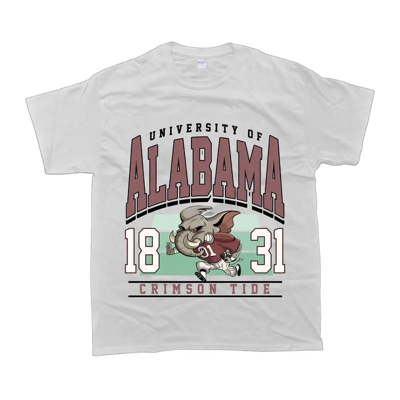 Vintage College NCAA White Gildan T-shirt Womenswear Unisex Cotton Hoodie Sweatshirt | PrintMintTees.com