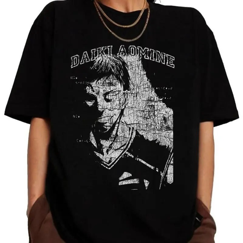 Vintage Daiki Aomine Vintage Tee, Basketball Anime Crewneck, Japanese Anime Tees, Anime Shirt, Gift For Fans, Gift For...
