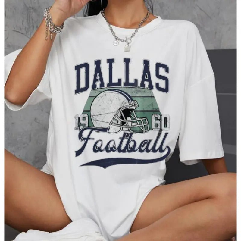 Vintage Dallas City Football T-shirt, Dallas City Football Sweatshirt, Women And Men Dallas City Shirt, Shirt For Fan Hoodie