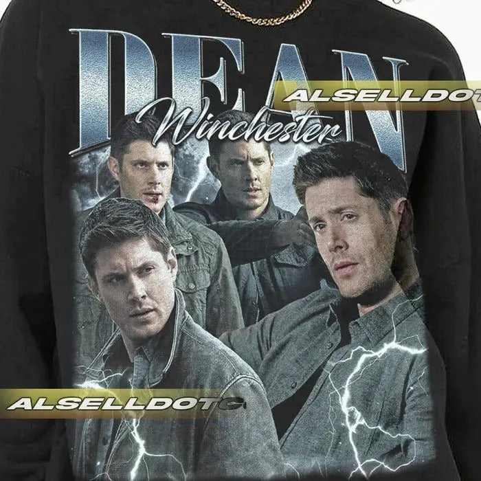 Vintage Dean Winchester Sweatshirt,  Sweatshirt, Gift For Unisex and Man Unisex Sweatshirt Shirt Hoodie | PrintMintTees.com