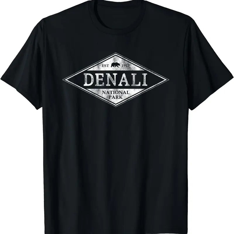 Vintage Denali National Park Shirt Alaska Mens Womens T-Shirt Hoodie, Sweatshirt | PrintMintTees.com