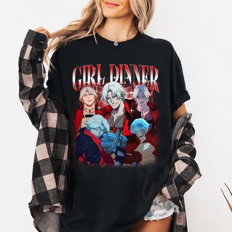 Vintage Devil May Cry Shirt, Anime T-Shirt, Game Shirt, Gift for Anime Fans Hoodie, Sweatshirt | PrintMintTees.com