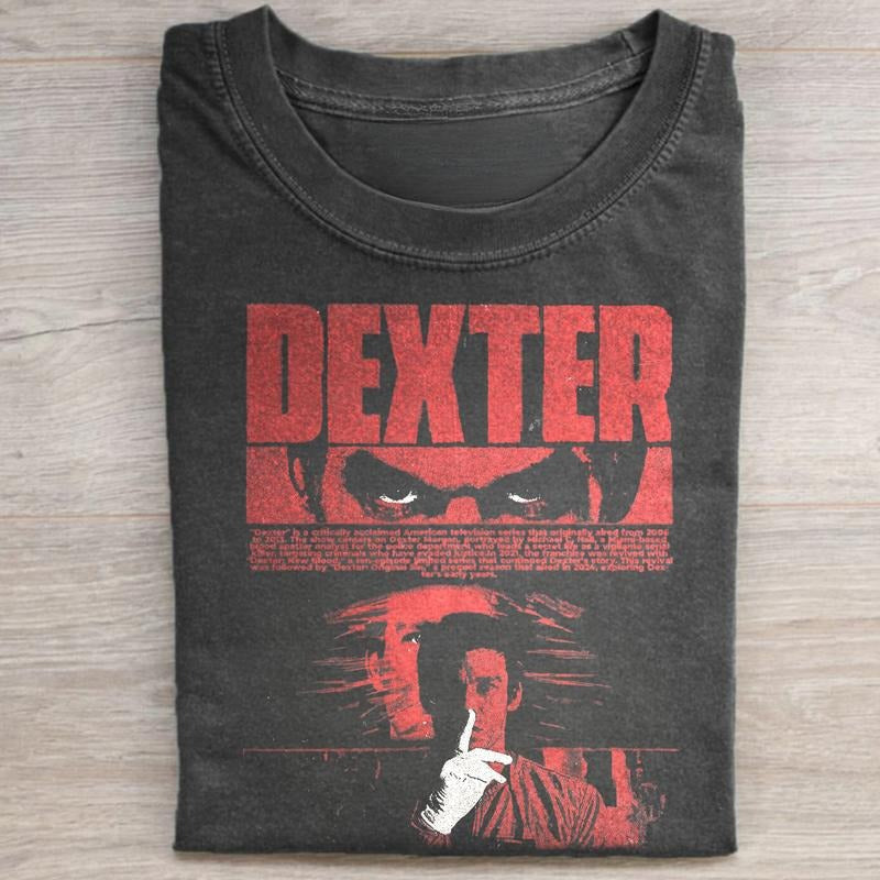 Vintage Dexter Morgan Horror Movie Shirt Bay Harbor Butcher Iconic Movie Shirt Dexter TV Show Streetwear Menswear Top Shirt Hoodie Sweatshirt