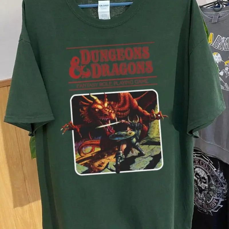 Vintage Dungeons And Dragons Tee Shirt, Dungeons  Dragons Role Playing Sweatshirt, DnD Gaming Shirt Hoodie