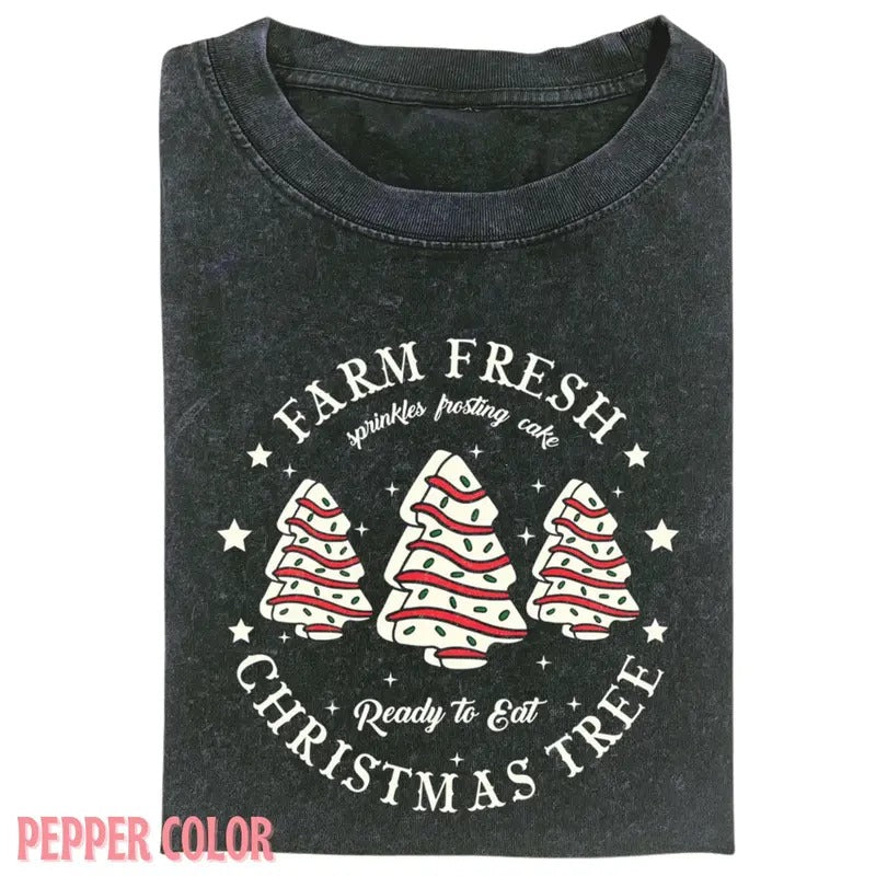 Vintage FARM FRESH CHRISTMAS T-SHIRT, Funny graphic 90' Graphic tee Womenswear Top Hoodie Sweatshirt | PrintMintTees.com