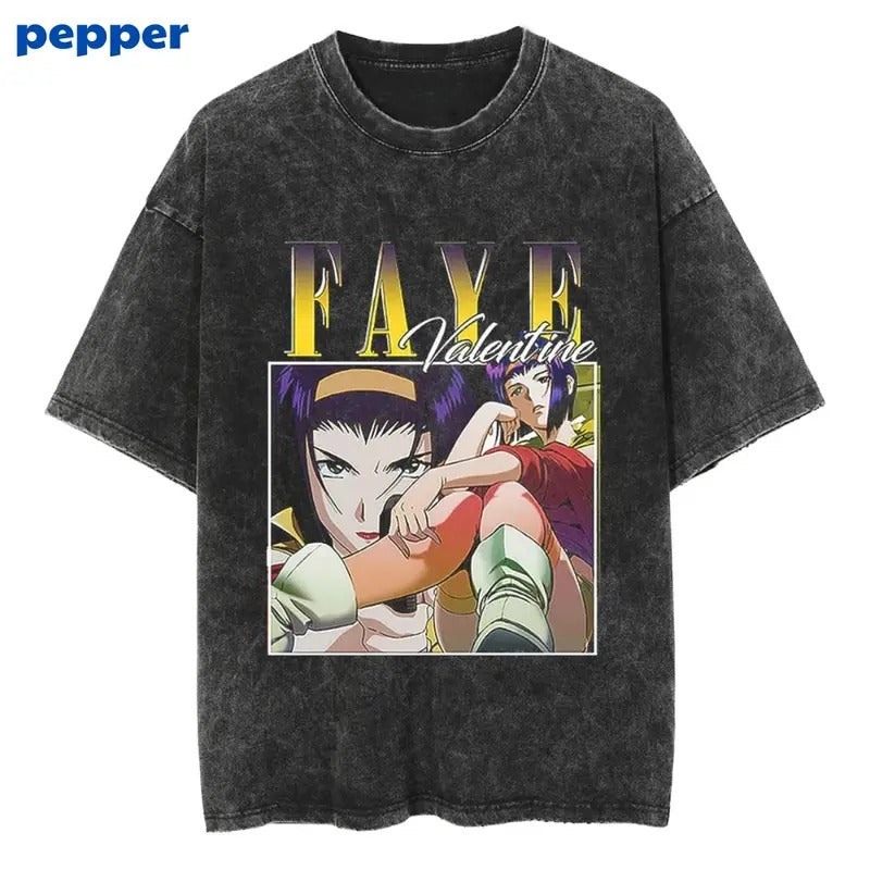 Vintage Faye Valentine Shirt, Anime Shirt, Anime Faye Valentine Shirt, Anime Faye Valentine Merch, Faye Valentine Merch,...