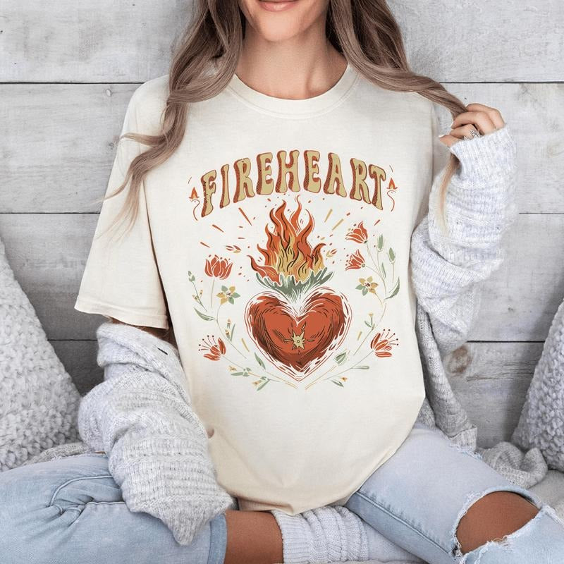 Vintage Fire-heart Shirt, To Whatever End t-shirt, SJM quotes, Throne of Glass t-shirt, SJM tee, You do not yield t-shirt...