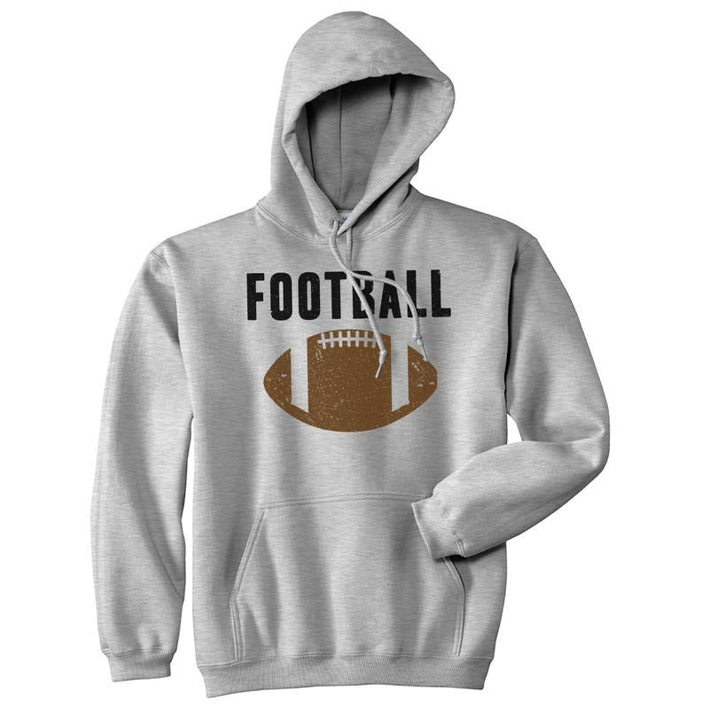 Vintage Football Sweater Cool Sports Funny Graphic Novelty Hoodie Funny Hoodies Football Hoodie Funny Vintage Pullover...