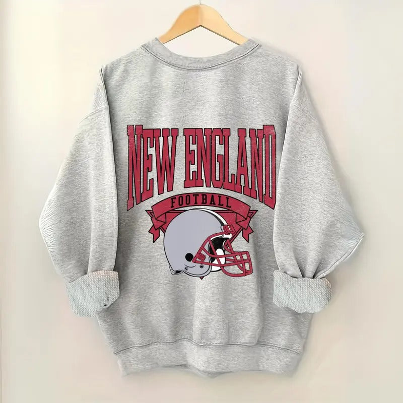 Vintage Football Sweatshirt Hometown Pullover City Womenswear Graphic Casual Comfort Shirt Hoodie | PrintMintTees.com