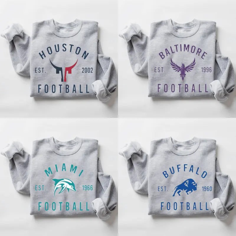 Vintage Football Sweatshirt, Football Crewneck Sweatshirt, Football Fan Gift, Unisex Sweatshirts Shirt Hoodie