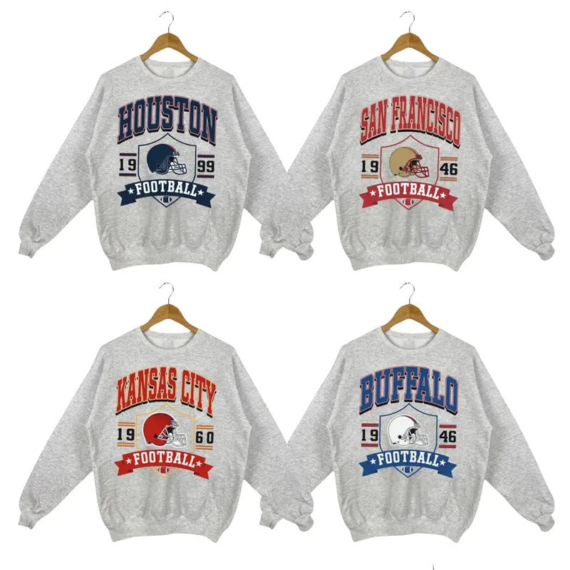 Vintage Football Sweatshirt, Hometown Football Sweatshirt, Classic Football Shirts, Vintage Graphic Tees, Football Fan...