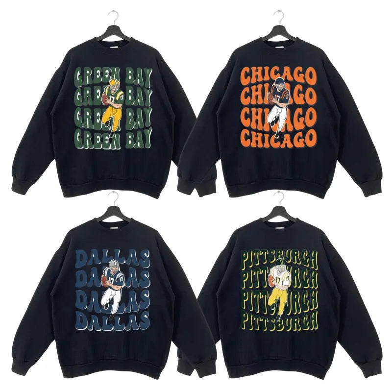 Vintage Football Sweatshirt, Retro Football Crewneck, Football Fan Gift, Unisex Sweatshirt Shirt Hoodie | PrintMintTees.com
