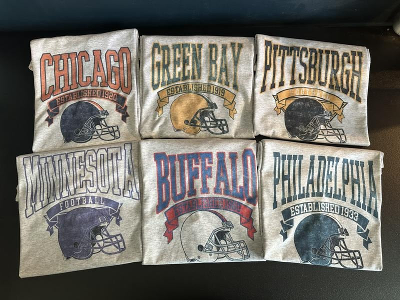 Vintage Football T Shirt Hoodie Sweatshirt | PrintMintTees.com