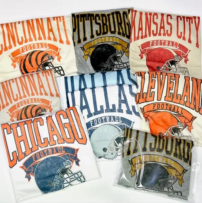 Vintage Football Hometown Teams Football Retro Football Thowback Buffalo Football Kansas City Football Dallas Football Throwback San Francisco Pittsburg Vintage T-Shirts, Hoodie, Sweatshirt
