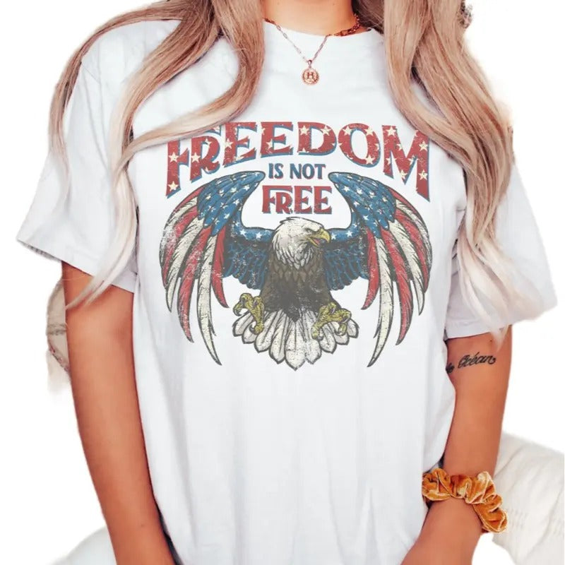Vintage Freedom Is Not Free Eagle Shirt, America Shirt, Fourth Of July Shirt, 4th Of July, Independence Day, Unisex...