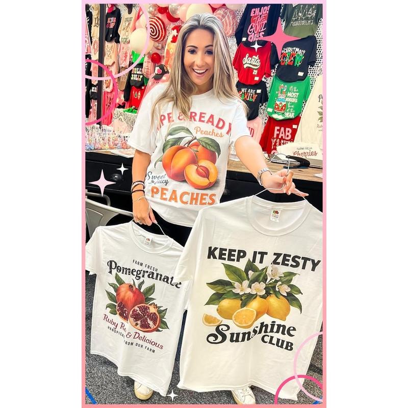 Vintage Fruit Graphic T-Shirt Hoodie Sweatshirt | PrintMintTees.com