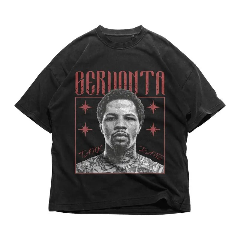 Vintage Gervonta Tank Davis T-Shirt Boxer Sweatshirt Cotton Long Sleeve Hoodie Menswear Top | PrintMintTees.com