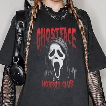 Vintage Ghost Face Shirt | Scream Movie Shirt | Horrow Halloween Shirt | Halloween Scary Movie Shirt | Halloween Party...
