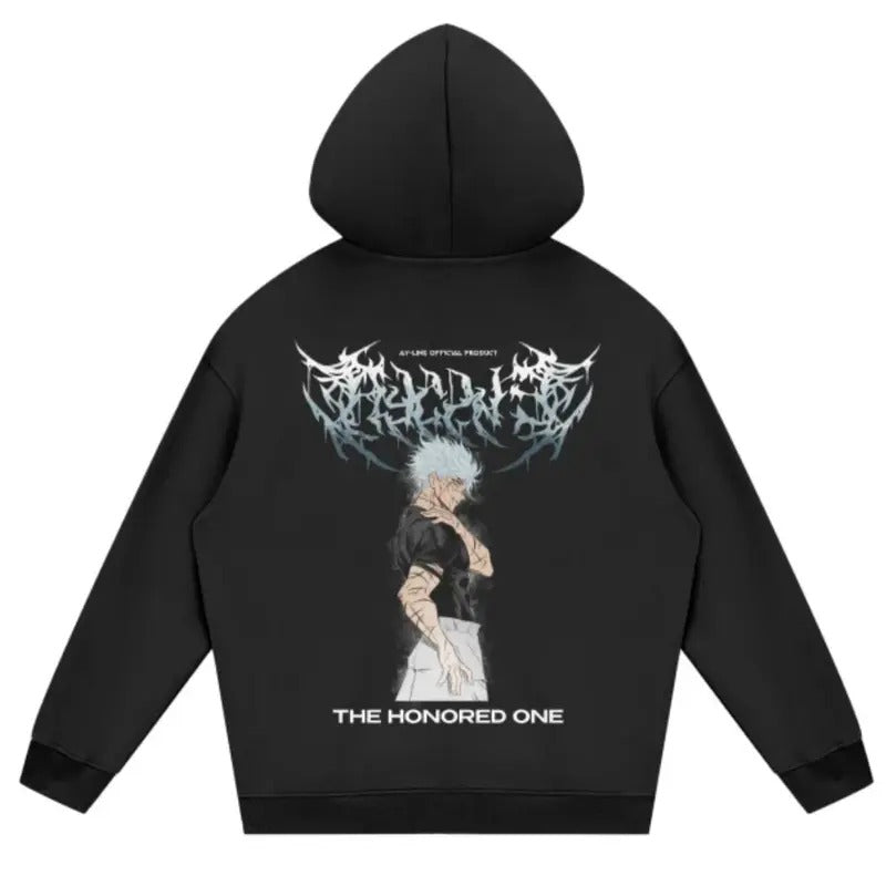 Vintage Gojo Metal Streetwear Hoodie, Anime Hoodie, Anime shirt, Manga shirt, Anime shirt Classic Cotton Sweatshirt