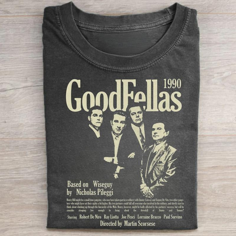 Vintage Goodfellas 1990 Graphic Tee - Gangsta Movie Shirt - Henry Hill - Jimmy Conway - Tommy DeVito - Karen Hill - Film...