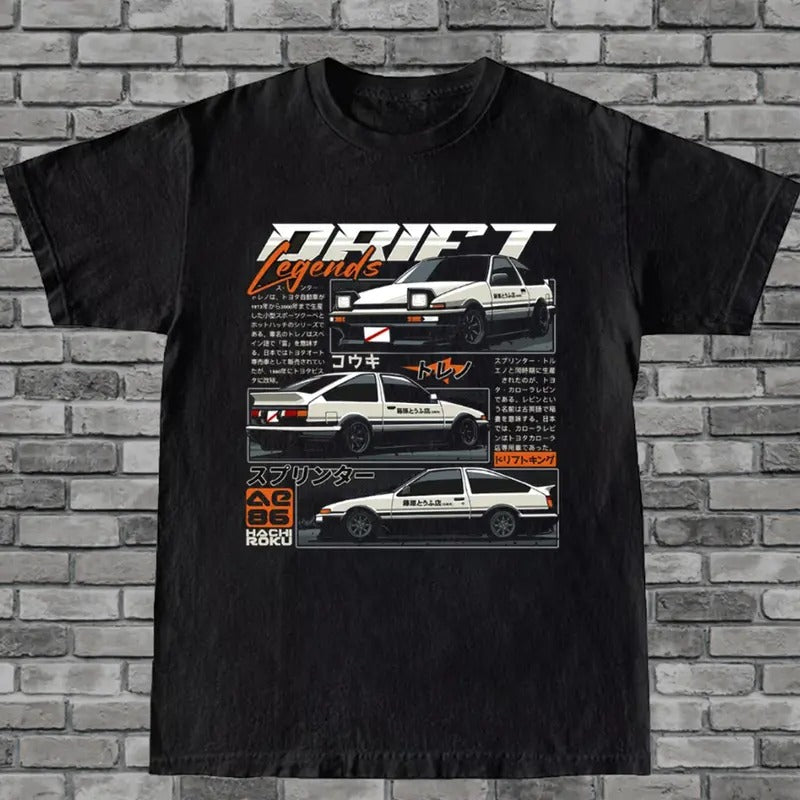 Vintage Graphic JDM T-Shirt - JDM Style Shirt for Car Lovers - Classic Car Lover Gift - Japanese Sports Car - Graphic...