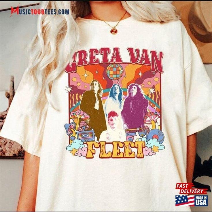 Vintage Greta V Fleet Shirt Women Music Concert Graphic Tee T-Shirt Hoodie Sweatshirt | PrintMintTees.com