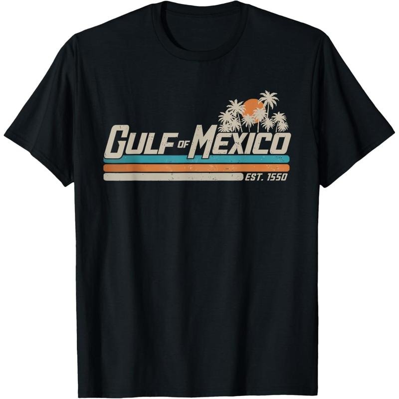 Vintage Gulf of Mexico Since 1550 Retro Vintage Beach T-Shirt made in usa Hoodie Sweatshirt | PrintMintTees.com
