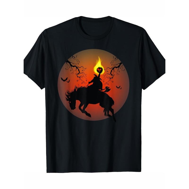 Vintage Headless Knight Graphic Men's T-Shirt - Cotton, Crew Neck, Short Sleeve