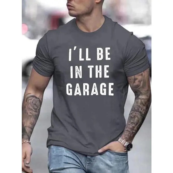 Vintage Humor Graphic Print T-Shirt - Casual Short Sleeve Tees for Men