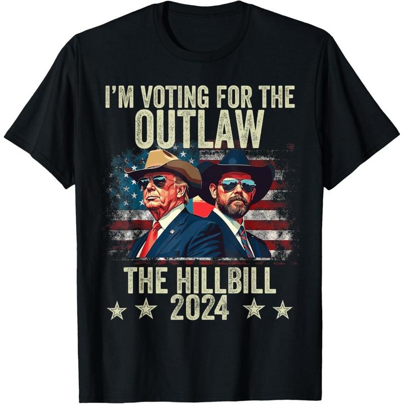 Vintage I'm Voting For The Outlaw And The Hillbilly 2024 T-Shirt made in usa Hoodie Sweatshirt | PrintMintTees.com