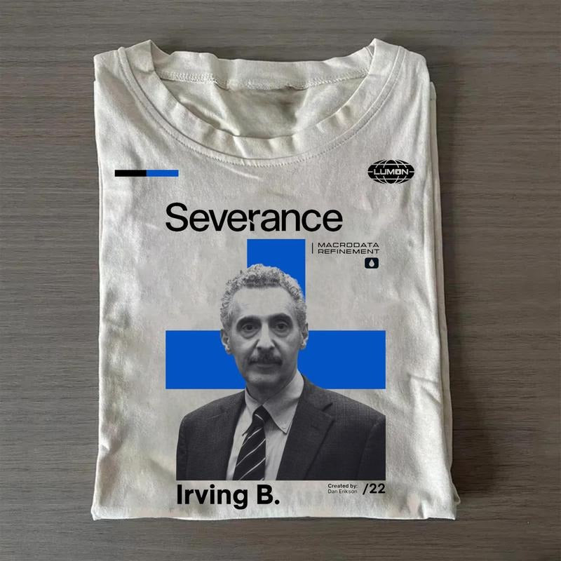 Vintage Irving Severance Movie Graphic Tee - Lumon Macrodata Refinement Severance Shirt - TV Show Tee - Mark Scout Shirt...